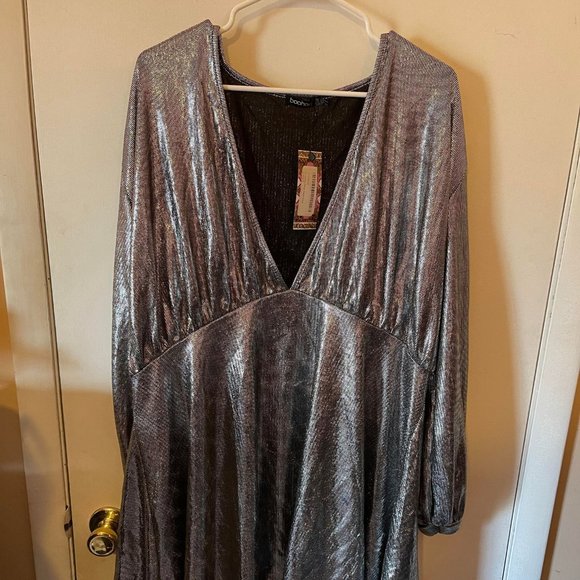Boohoo Plus Dresses & Skirts - Boohoo Long sleeve sparkly Club Dress